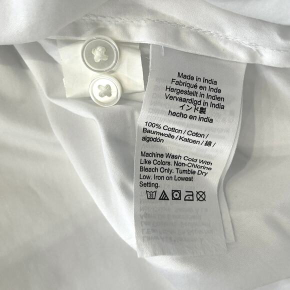NWT Madewell Utility-Pocket Button-Up Shirt in Eyelet White Size 0 - Picture 10 of 10